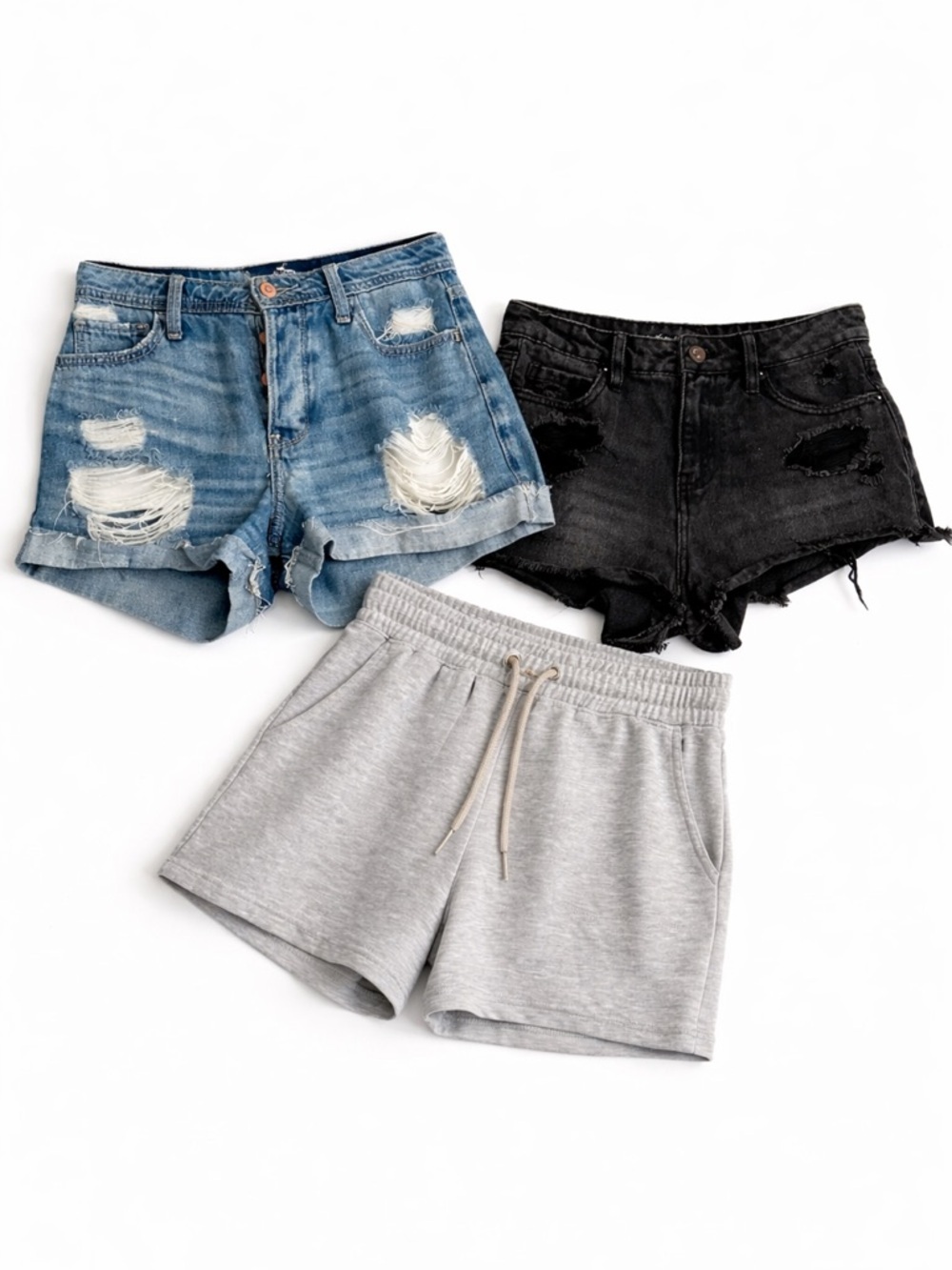Size XS Women’s 3 Pair Shorts Lot Hollister Aeropostale Ardene Casual Summer